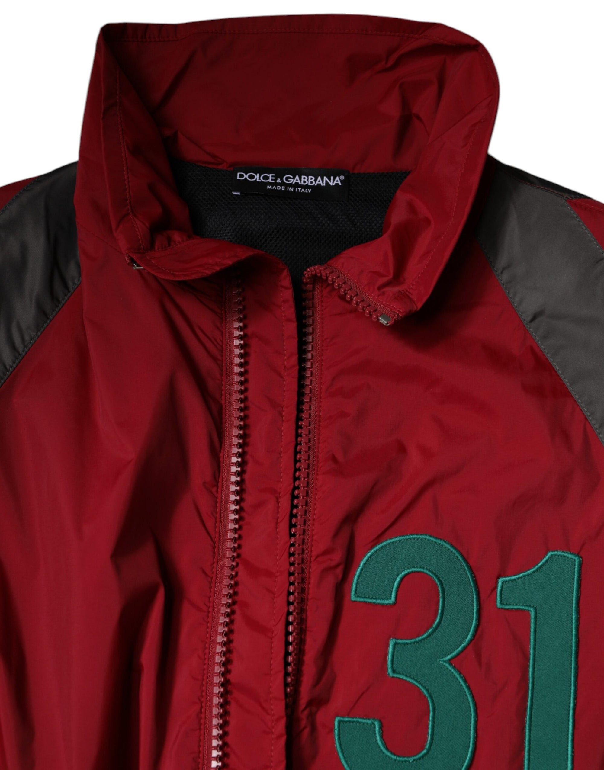 Dolce &amp; Gabbana Multicolor Nylon Full Zip Windbreaker Jacket