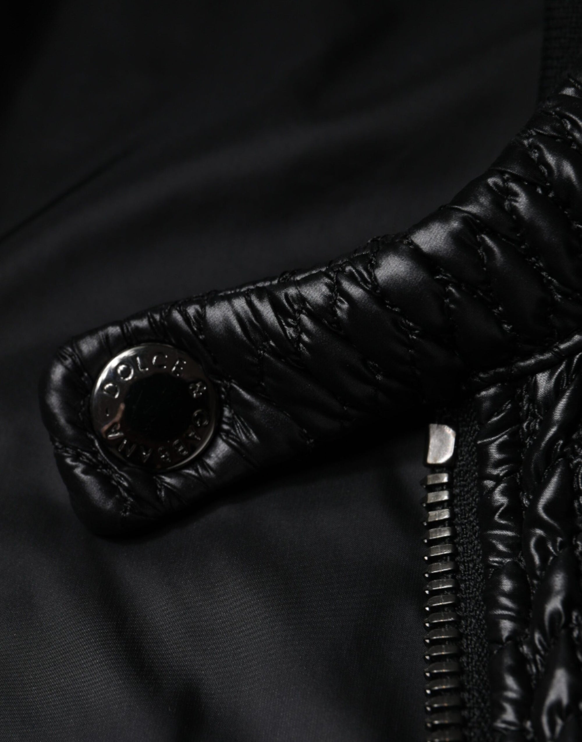 Dolce &amp; Gabbana Black Cotton Full Zip Men Bomber Jacket