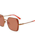 Karl Lagerfeld Orange Metal Sunglasses