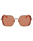 Karl Lagerfeld Orange Metal Sunglasses