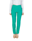 Sandro Ferrone Green Polyester Jeans & Pant