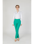 Sandro Ferrone Green Polyester Jeans & Pant