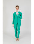 Sandro Ferrone Green Polyester Jeans & Pant