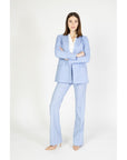 Sandro Ferrone Blue Viscose Jeans & Pant