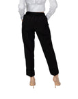 Sandro Ferrone Black Polyester Jeans & Pant