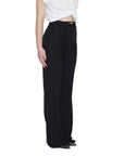 Sandro Ferrone Black Polyester Jeans & Pant