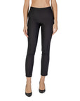 Sandro Ferrone Black Polyester Jeans & Pant