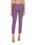 Sandro Ferrone Purple Polyester Jeans & Pant