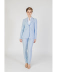 Sandro Ferrone Blue Polyester Jeans & Pant