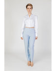 Sandro Ferrone Blue Polyester Jeans & Pant