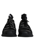 Dolce & Gabbana Black Sorrento Logo Men Sneakers Socks Shoes