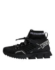 Dolce & Gabbana Black Sorrento Logo Men Sneakers Socks Shoes