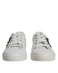 Dolce & Gabbana White London Heart Low Top Sneakers Shoes