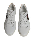 Dolce & Gabbana White London Heart Low Top Sneakers Shoes