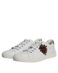 Dolce & Gabbana White London Heart Low Top Sneakers Shoes