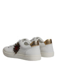 Dolce & Gabbana White London Heart Low Top Sneakers Shoes