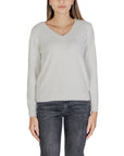 Sandro Ferrone Cream Nylon Sweater