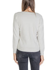 Sandro Ferrone Cream Nylon Sweater