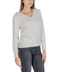 Sandro Ferrone Cream Nylon Sweater