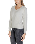 Sandro Ferrone Cream Nylon Sweater
