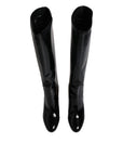 Dolce & Gabbana Black Patent Leather Vally High Boots Shoes