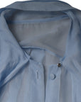 Dolce & Gabbana Blue Long Sleeve Button Down Blouse Top