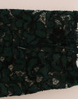 Dolce & Gabbana High Waist Floral Lace Slim Trousers