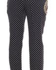 Dolce & Gabbana Elegant Polka Dot Embellished Trousers