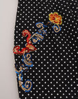 Dolce & Gabbana Elegant Polka Dot Embellished Trousers