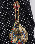 Dolce & Gabbana Elegant Polka Dot Embellished Trousers
