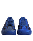 Dolce & Gabbana Blue Leather Daymaster Low Top Sneakers Shoes