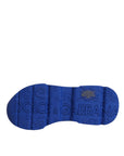 Dolce & Gabbana Blue Leather Daymaster Low Top Sneakers Shoes