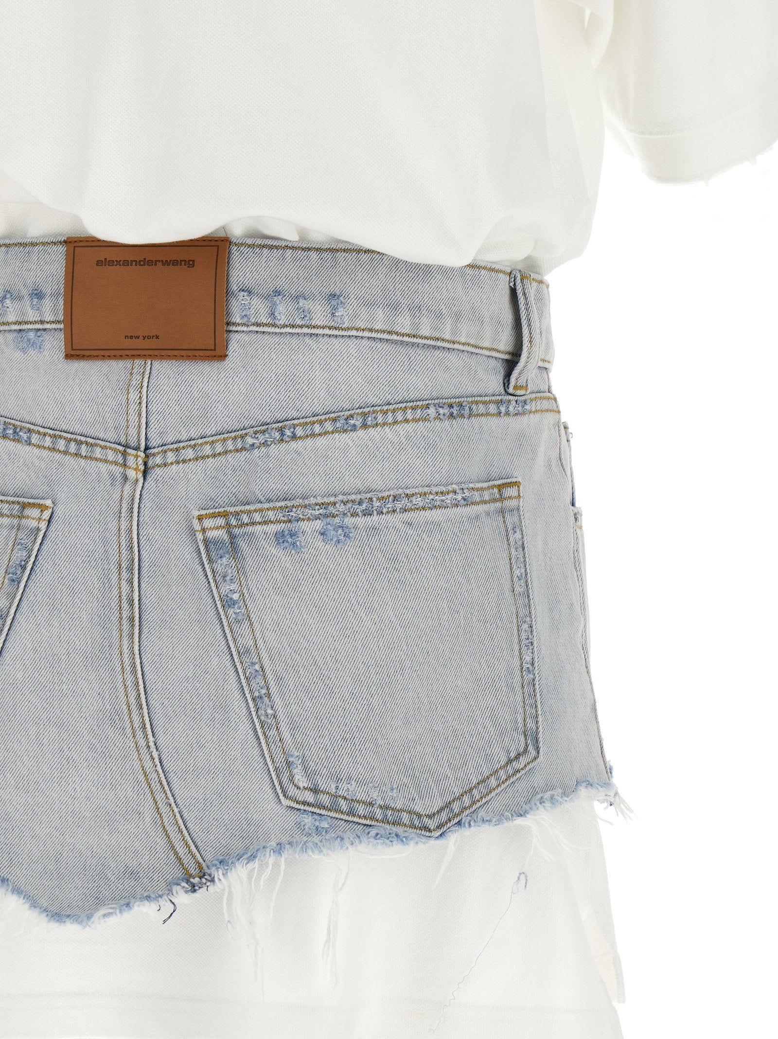 Alexander Wang Alexander Wang Denim Skirt Polo Dress