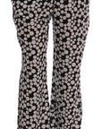 Dolce & Gabbana Elegant Polka Dot Silk High-Waist Pants
