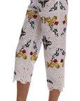 Dolce & Gabbana Majolica Embroidered Capri Elegance