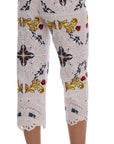 Dolce & Gabbana Majolica Embroidered Capri Elegance