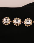 Dolce & Gabbana Elegant High-Waist Ankle Pants with Gold Detailing