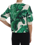 Dolce & Gabbana Tropical Sequined Sweater - Lush Greenery Edition