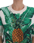 Dolce & Gabbana Tropical Sequined Sweater - Lush Greenery Edition