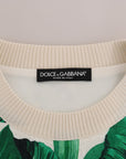 Dolce & Gabbana Tropical Sequined Sweater - Lush Greenery Edition