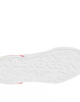 Dolce & Gabbana White Red Portofino Low Top Sneakers Shoes