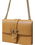 PINKO Beige Leather Handbag