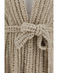 Brunello Cucinelli Perforated Cardigan with sequins