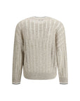 Brunello Cucinelli Perforated Sweater with sequins