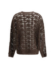 Brunello Cucinelli Perforated Sweater with sequins