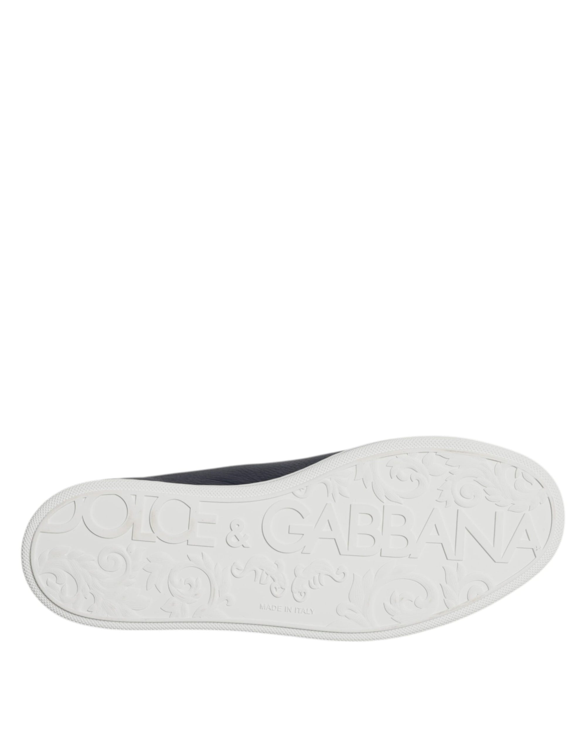 Dolce &amp; Gabbana Black Low Top Men Saint Tropez Sneakers Shoes