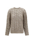 Brunello Cucinelli Perforated Sweater with sequins