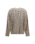 Brunello Cucinelli Perforated Sweater with sequins