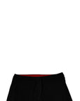 Dolce & Gabbana Black Wool Mid Waist Jogger Sweatpants Pants