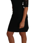 Dolce & Gabbana Elegant Black Cut-Out Detail Dress